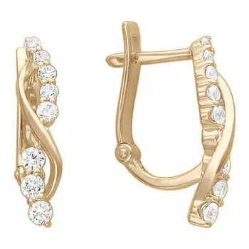 Золотые серьги 01C116534