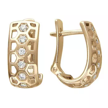 Золотые серьги 01C116537