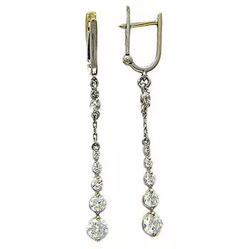 Золотые серьги 01C124482