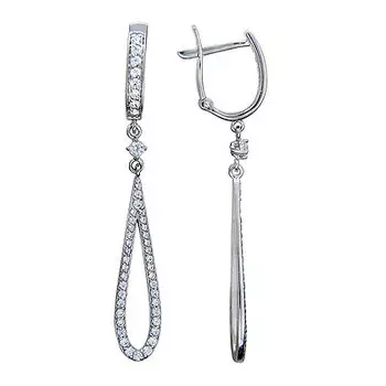 Золотые серьги 01C125599