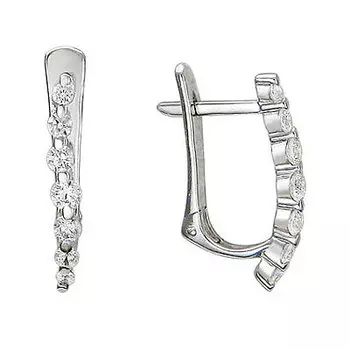 Золотые серьги 01C125707