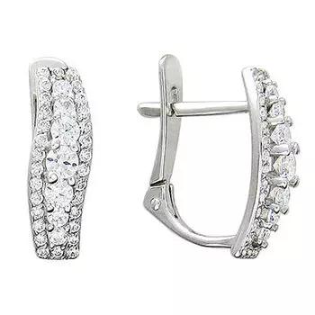 Золотые серьги 01C125812