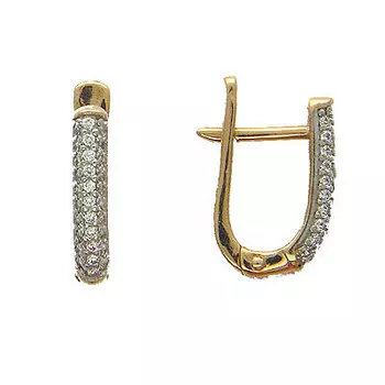 Золотые серьги 01C133045