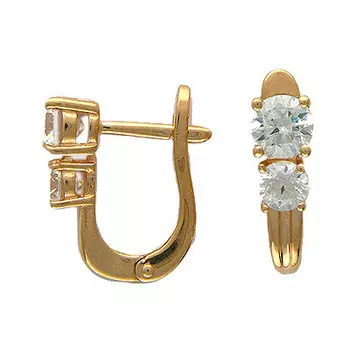 Золотые серьги 01C134541