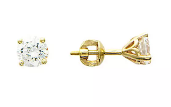 Золотые серьги 01C134544