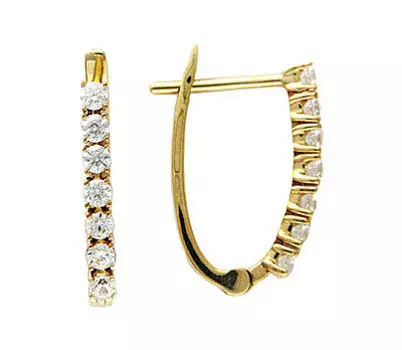 Золотые серьги 01C134897