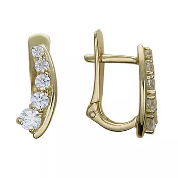 Золотые серьги 01C135141