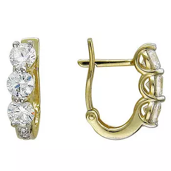 Золотые серьги 01C135142