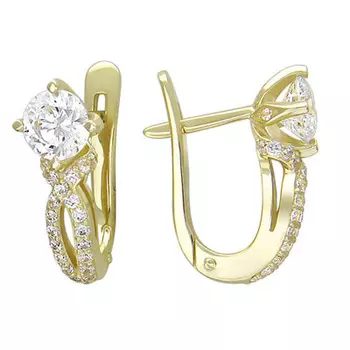 Золотые серьги 01C136255