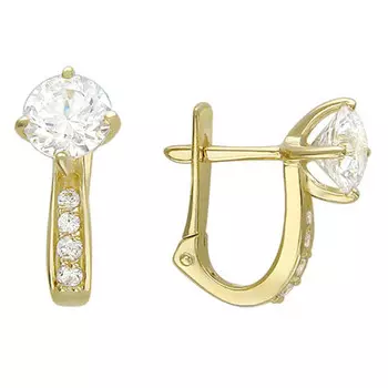 Золотые серьги 01C136357