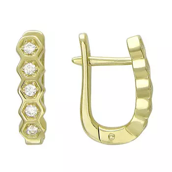 Золотые серьги 01C136538