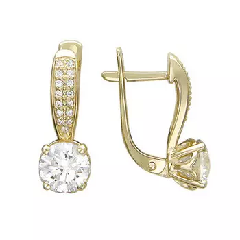 Золотые серьги 01C136546