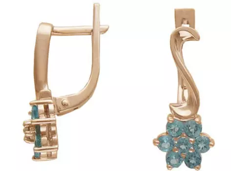 Золотые серьги 01C311837