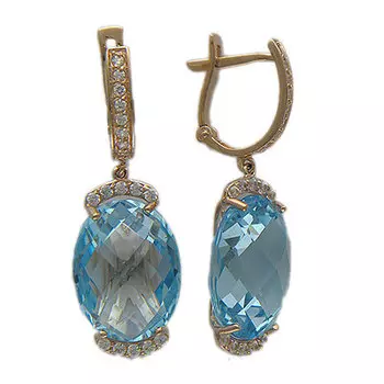 Золотые серьги 01C315071