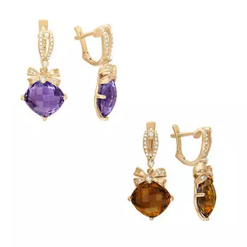 Золотые серьги 01C316278