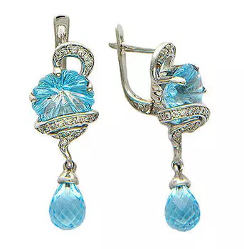 Золотые серьги 01C324166