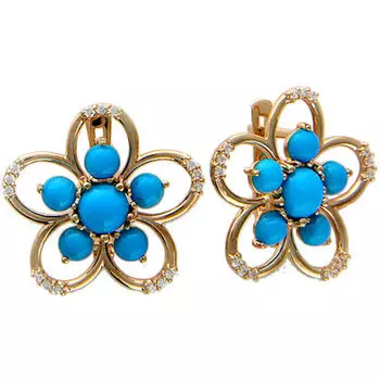 Золотые серьги 01C414370