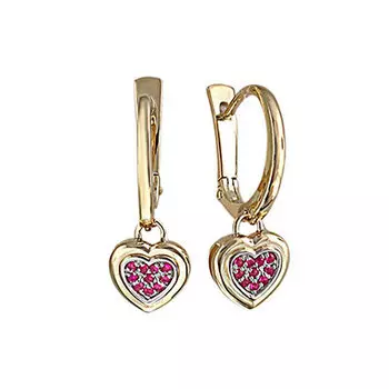 Золотые серьги 01C537585-1