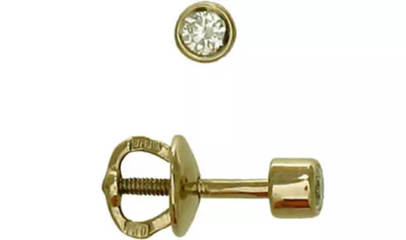 Золотые серьги 01C612289