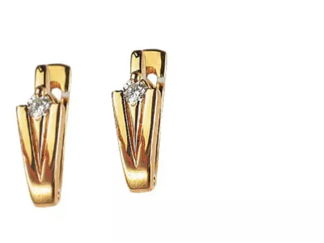 Золотые серьги 01C612562