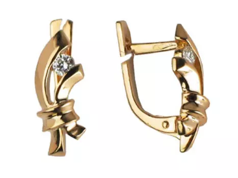 Золотые серьги 01C612590