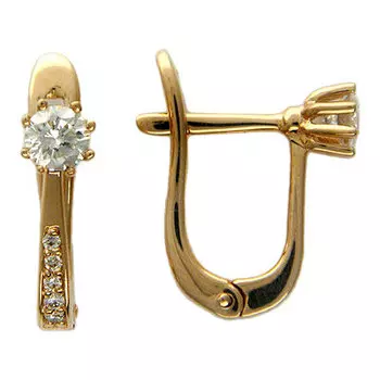 Золотые серьги 01C613337