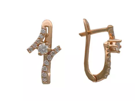 Золотые серьги 01C613473