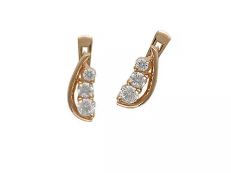 Золотые серьги 01C613665