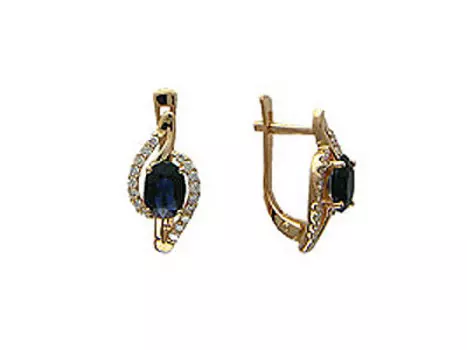 Золотые серьги 01C613980