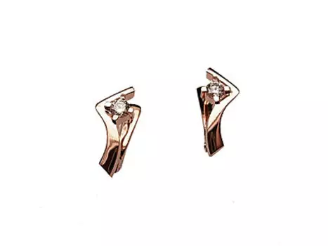 Золотые серьги 01C614021