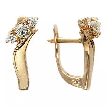 Золотые серьги 01C614411