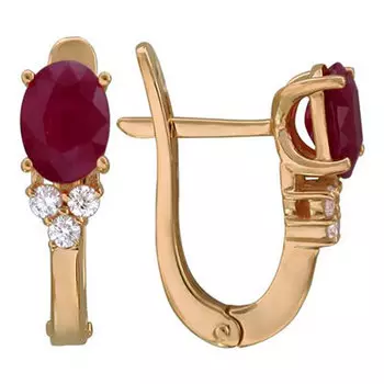 Золотые серьги 01C614570-1