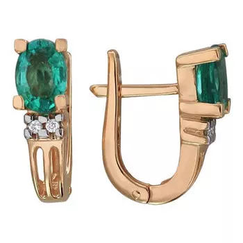 Золотые серьги 01C614833-1