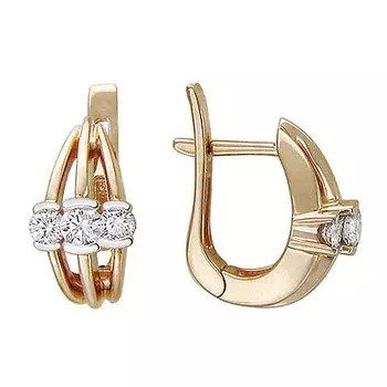 Золотые серьги 01C615529