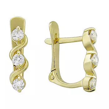 Золотые серьги 01C615820