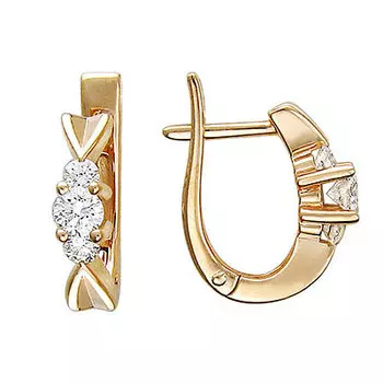 Золотые серьги 01C625528