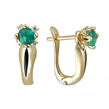 Золотые серьги 01C636055U-2