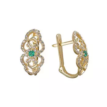 Золотые серьги 01C637483-1