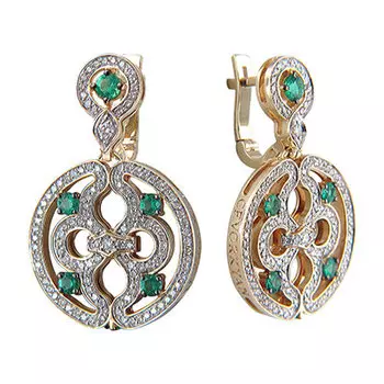 Золотые серьги 01C637989-1