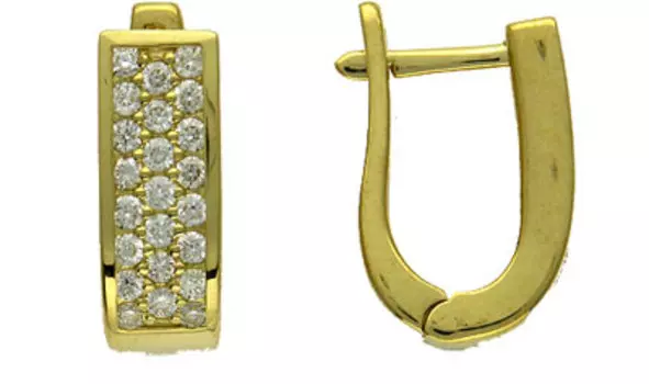 Золотые серьги 01C642379