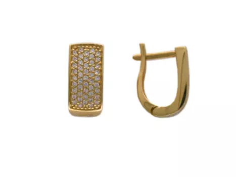 Золотые серьги 01C642815