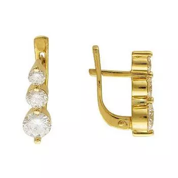 Золотые серьги 01C642933