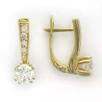 Золотые серьги 01C643333