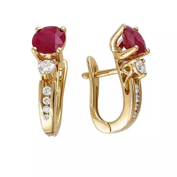 Золотые серьги 01C643648-2