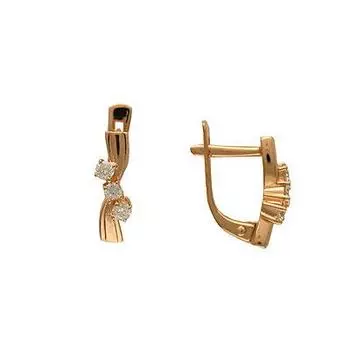 Золотые серьги 01C643856