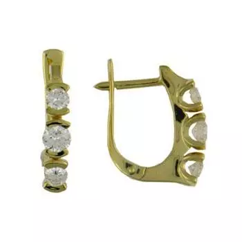 Золотые серьги 01C643926