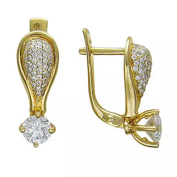 Золотые серьги 01C643938