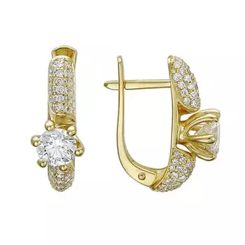 Золотые серьги 01C644146