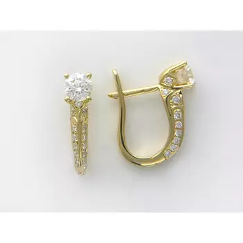 Золотые серьги 01C644631