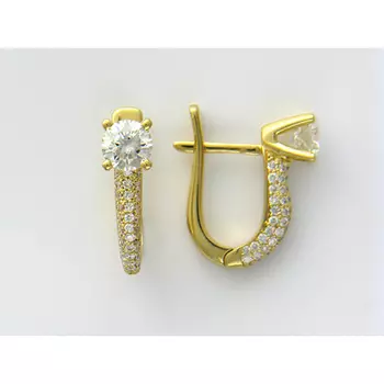 Золотые серьги 01C644812